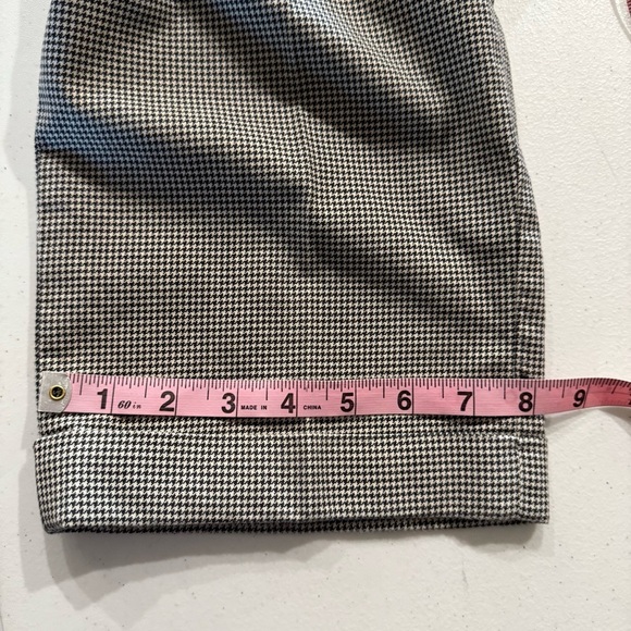 Lands’ End Houndstooth Dress Pants Cotton Pleated Cuffs Slacks Men’s Size 33x29 - Picture 8 of 12